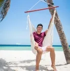 Mexikanischer Hängestuhl Deluxe natur Baumwolle by MacaMex MA-10030 color natur / beige