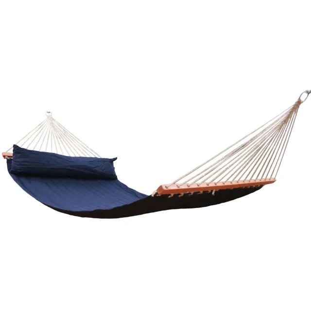 Miami Single-Stabhängematte wetterfest blau (FSC™ Certified) by MacaMex MA-25503 color blue