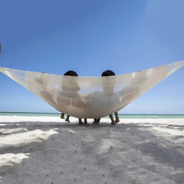 Mexikanische Hängematte Matrimonial Natur Plus by MacaMex MA-00330 color natur / beige